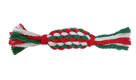 Cotton Thread Dog Toy - Christmas Tree Gift