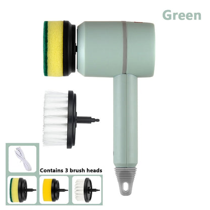 Electric Cleaning Brush 3 Brush Heads Cleaner Multifunctional Christmas Gift