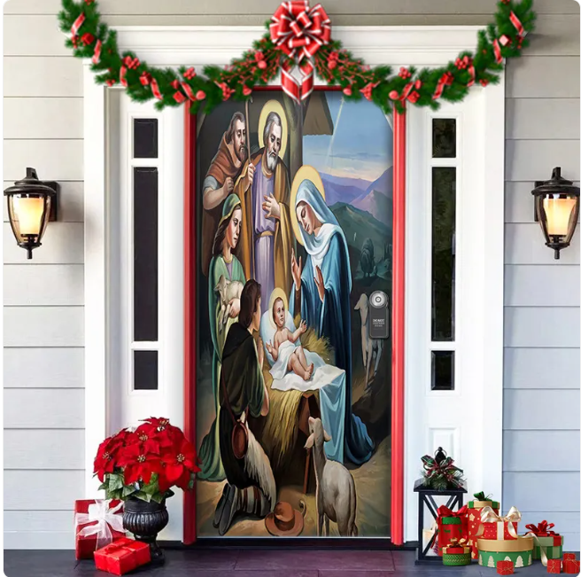 Christmas Fabric Door Hanging for Christmas