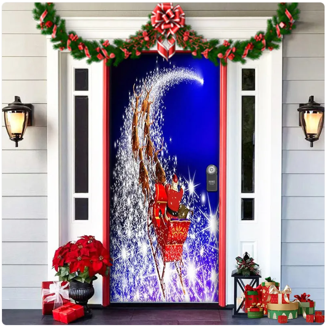 Christmas Fabric Door Hanging for Christmas