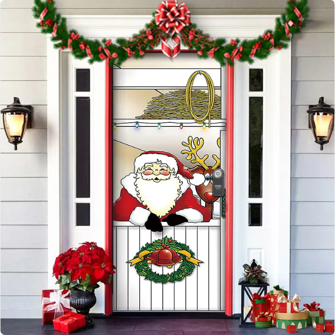 Christmas Fabric Door Hanging for Christmas