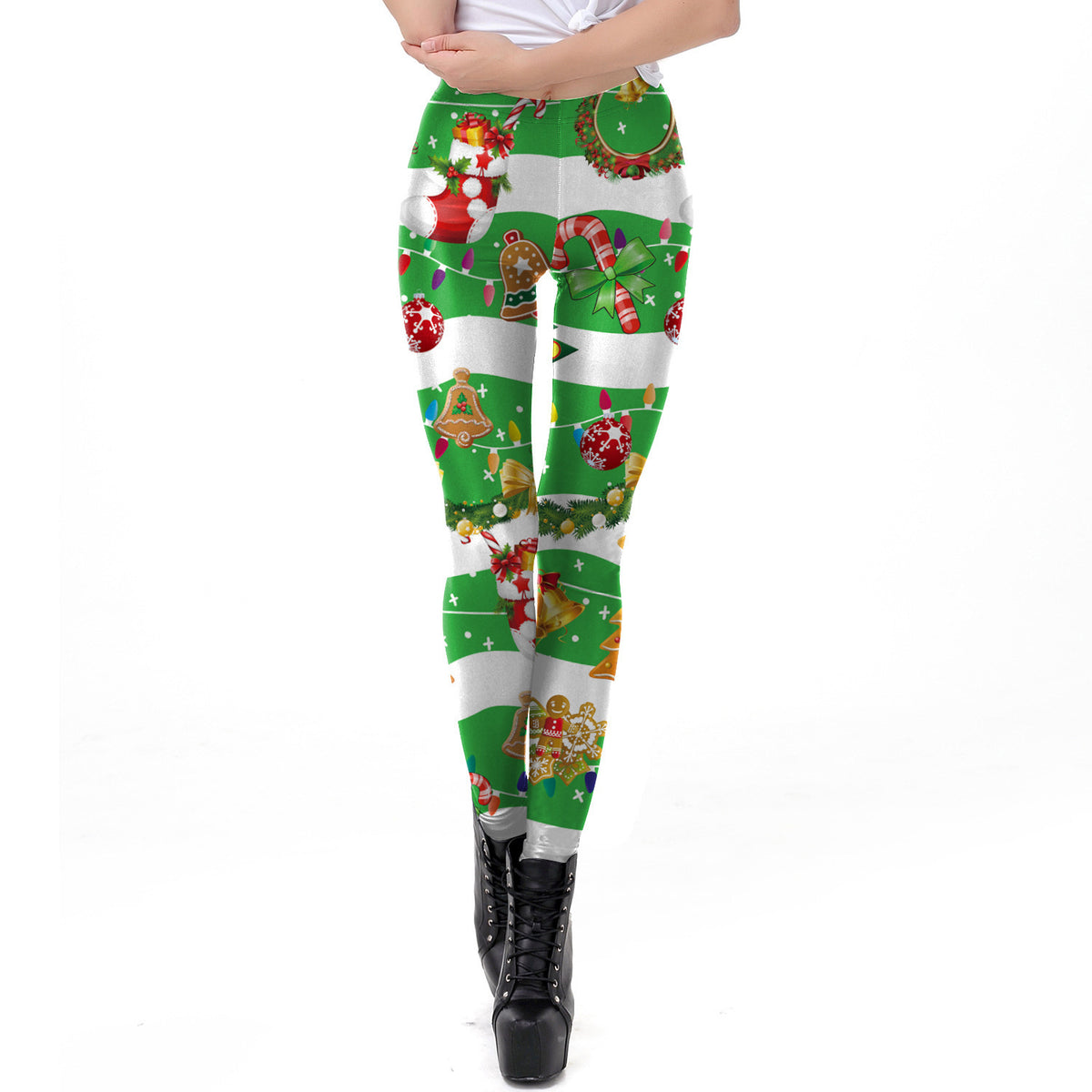 Christmas Gift Digital Print High Elastic Leggings