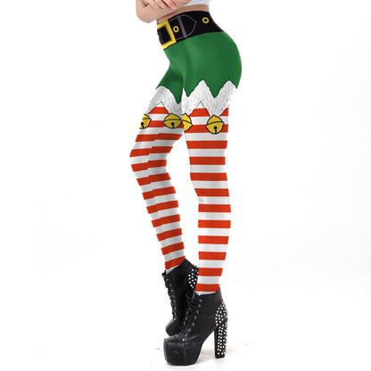 Christmas Gift Digital Print High Elastic Leggings
