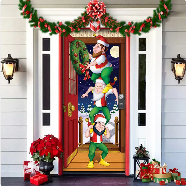 Christmas Fabric Door Hanging for Christmas