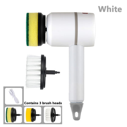 Electric Cleaning Brush 3 Brush Heads Cleaner Multifunctional Christmas Gift