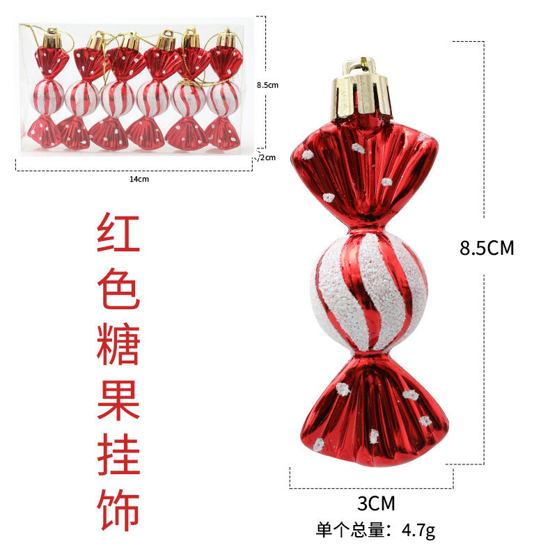 Colorful Small Candy Christmas Tree Ornaments
