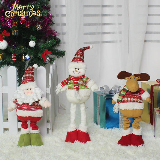 Stretching Santa Figurine - Christmas Gift & Decor