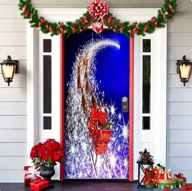 Christmas Fabric Door Hanging for Christmas