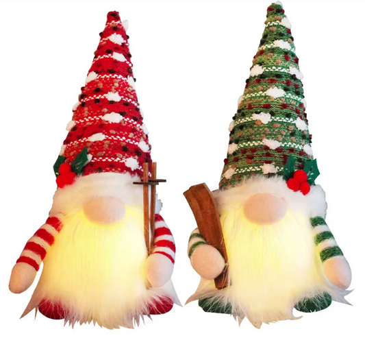 Glow Sled Christmas Gnome