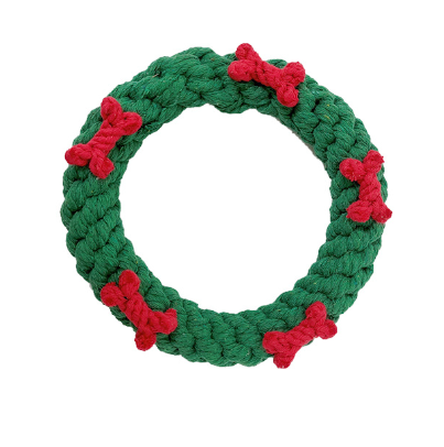 Cotton Thread Dog Toy - Christmas Tree Gift