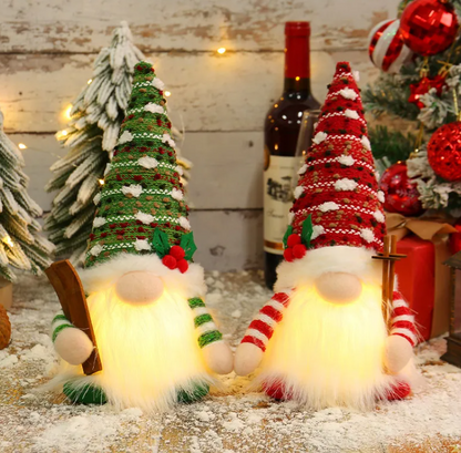 Glow Sled Christmas Gnome