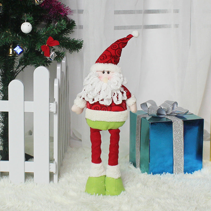 Stretching Santa Figurine - Christmas Gift & Decor