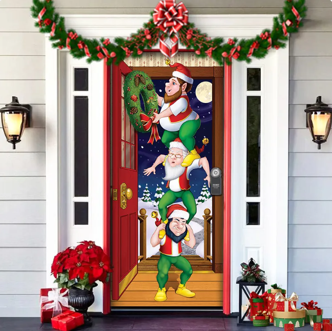 Christmas Fabric Door Hanging for Christmas