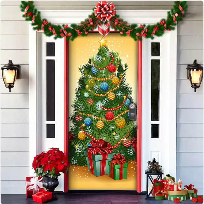 Christmas Fabric Door Hanging for Christmas