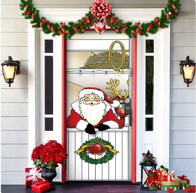 Christmas Fabric Door Hanging for Christmas